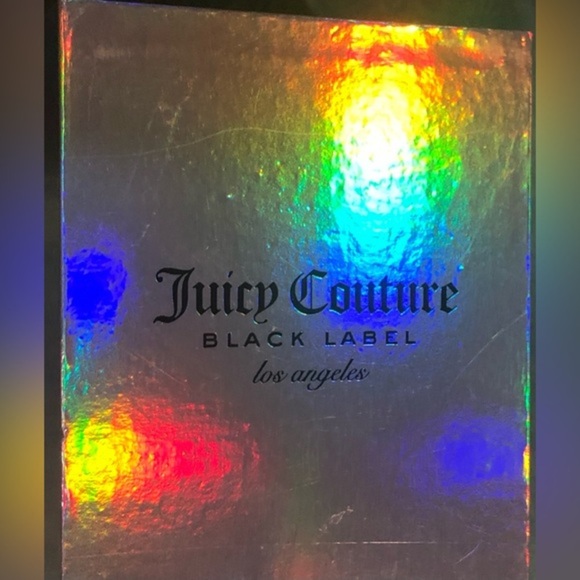 Juicy‎ Couture black label pink silicon strap silver face rainbow dial watch new main image 9